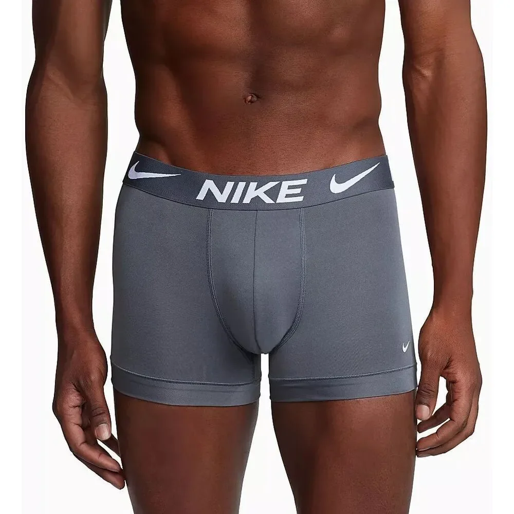 #532. Nike Blue/Grey/Black 3Pk 4” Dri-FIT Essential Micro Trunk NWT